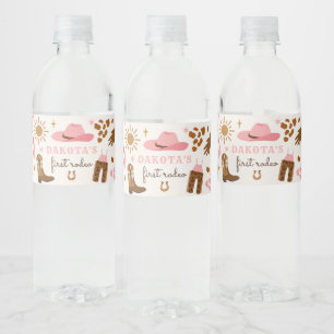 Etiqueta Para Botella De Agua Cowgirl Wild West Rodeo Ranch Cumpleaños Party Dec