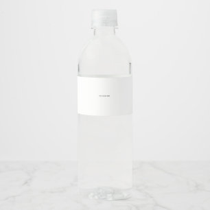 Etiqueta Para Botella De Agua Crea tu propio blanco