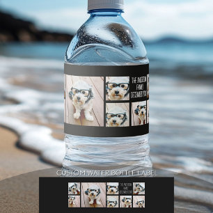 Etiqueta Para Botella De Agua Crea un collage de fotos personalizado con 8 fotos