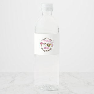 Etiqueta Para Botella De Agua Crema de hielo social hace tu propio Fiesta de sun