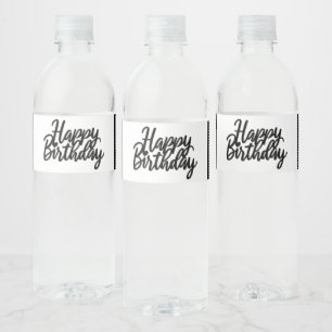 Etiqueta Para Botella De Agua Cumpleaños