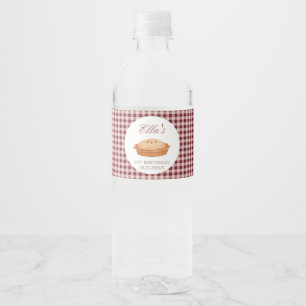 Etiqueta Para Botella De Agua Cumpleaños de Cutie Pie