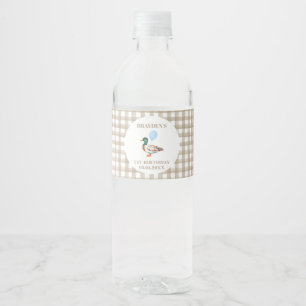 Etiqueta Para Botella De Agua Cumpleaños del Pato