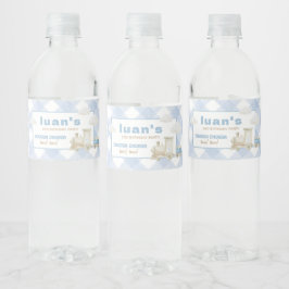 Etiqueta Para Botella De Agua Cumpleaños del tren Chugga Chugga 