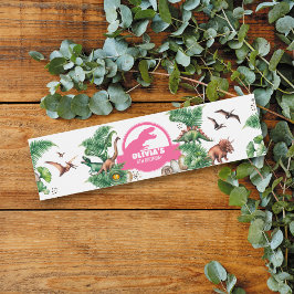 Etiqueta Para Botella De Agua Cumpleaños Jurásico