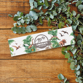 Etiqueta Para Botella De Agua Cumpleaños Jurásico