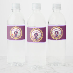 Etiqueta Para Botella De Agua Cute Gothic Garden Sugar Skull