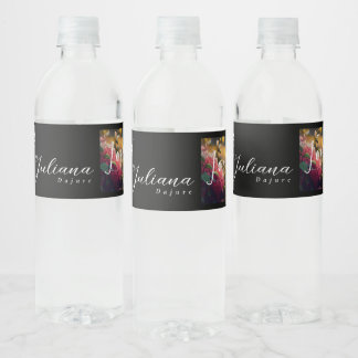 Etiqueta para botella de agua de la Colección Khem