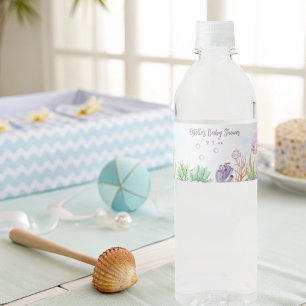Etiqueta Para Botella De Agua Debajo de la etiqueta de botella Baby Shower de Se