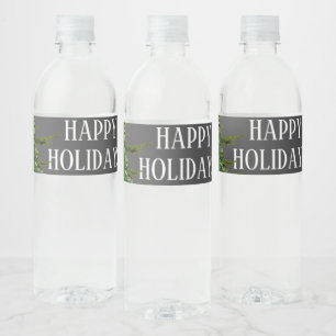 ETIQUETA PARA BOTELLA DE AGUA DÍA FESTIVO