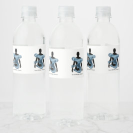 Etiqueta Para Botella De Agua Diseño de Eco-Conciencia para la Conservación del