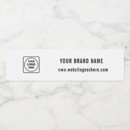 Etiqueta Para Botella De Agua Diseño de marca comercial personalizada con logoti