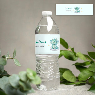 Etiqueta Para Botella De Agua Dragón Bebé