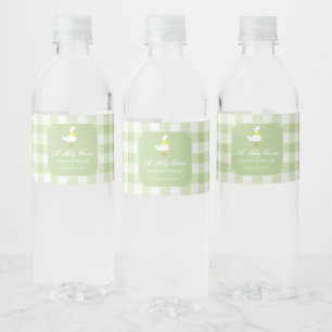 Etiqueta Para Botella De Agua Ducha de Bebé de Gansito