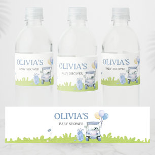 Etiqueta Para Botella De Agua Ducha de bebé de golf A Little Putter