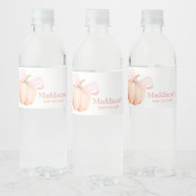 Ducha de bebé de pequeña calabaza naranja