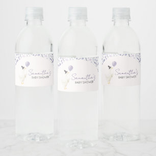 Etiqueta Para Botella De Agua Ducha de bebé Little Silly Goose