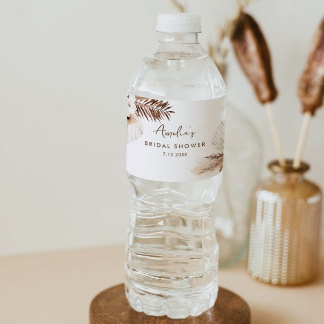 Etiqueta Para Botella De Agua Ducha nupcial de SIERRA Bohomian (Subido por el creador)