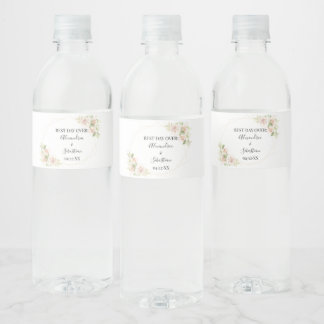 Etiqueta Para Botella De Agua Ducha nupcial Parejas Boda Etiqueta Botella de Agu
