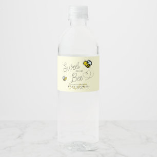 Etiqueta Para Botella De Agua Dulce como lo puede hacer Bee Honey Bee Yellow Bab