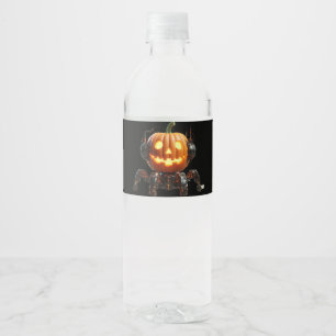 Etiqueta Para Botella De Agua Dulce Halloween contigo