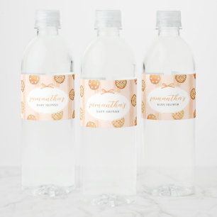 Etiqueta Para Botella De Agua Dulce Pastelito de Otoño Baby Shower