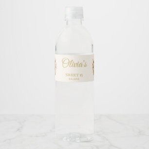 Etiqueta Para Botella De Agua Dulce Rosé Ballet Soirée, personalizado