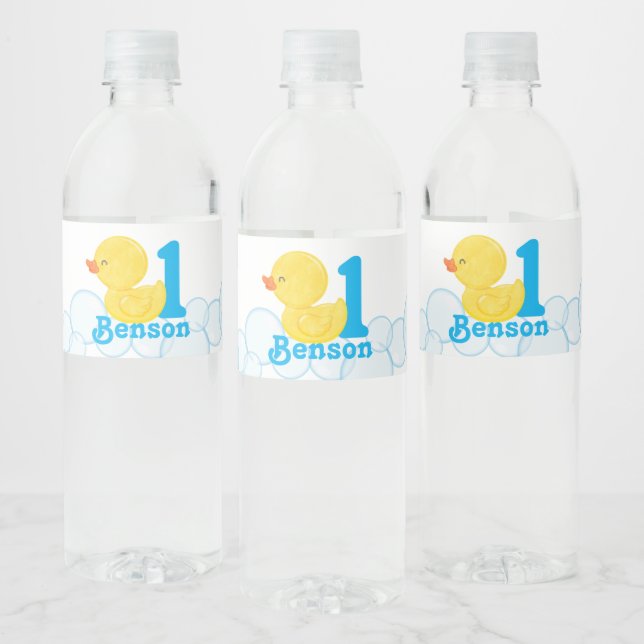 Etiqueta Para Botella De Agua Duque de caucho personalizado (Botellas)
