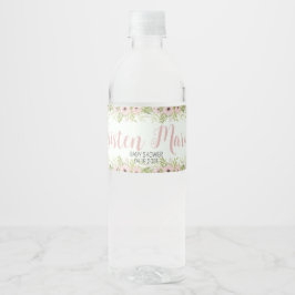 Etiqueta Para Botella De Agua Easter Bunny Baby Shower