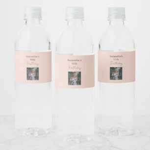 Etiqueta Para Botella De Agua Edad A Perfection Wine 50 cumpleaños