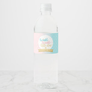 Etiqueta Para Botella De Agua El centelleo del centelleo poco género de la