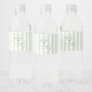 Etiqueta Para Botella De Agua Elegante decoración de fiesta de boda personalizad