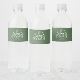 Etiqueta Para Botella De Agua Elegante Fin de Semana de Despedida de Soltera Min