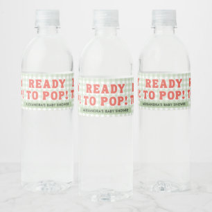 Etiqueta Para Botella De Agua Ella Está Lista Para Parir Fiesta de Baby Shower R