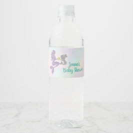 Etiqueta Para Botella De Agua Embalaje de botella de agua de Baby Shower para si