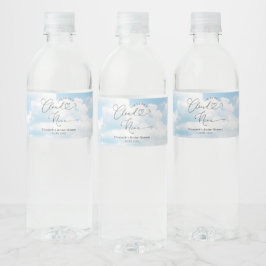 Etiqueta Para Botella De Agua En la Nueve Ducha Británica
