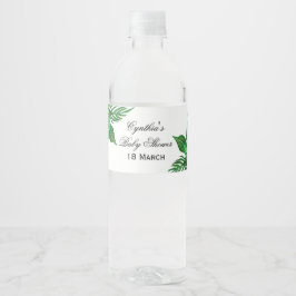 Etiqueta Para Botella De Agua Envoltura de botella de agua Baby Shower de la sel