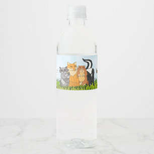 Etiqueta Para Botella De Agua Es criaturas del muchacho de un arbolado de Baby