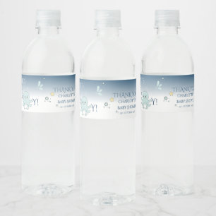 Etiqueta Para Botella De Agua ¡Es un niño! Animales Marinos Adorables Fiesta de