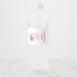 Etiqueta Para Botella De Agua Es una ducha de bebé niña