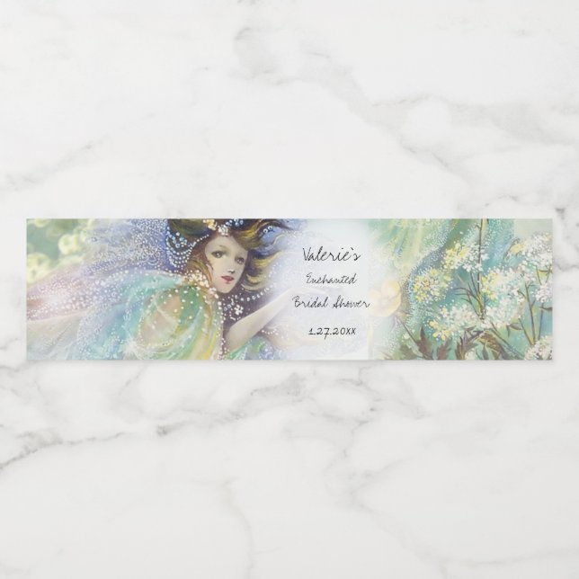 Etiqueta Para Botella De Agua Es una ducha nupcial feliz (Etiqueta única)