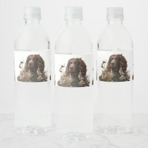 Etiqueta Para Botella De Agua Español alemán, Wachtelhund