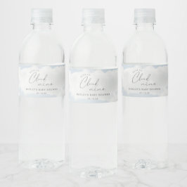 Etiqueta Para Botella De Agua Estamos a favor de Baby Shower de Cloud 9