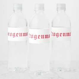 Etiqueta Para Botella De Agua Etikette Wasserflasche Dihydrogenmonoxid