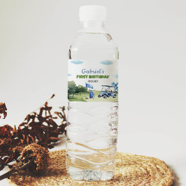 Etiqueta Para Botella De Agua Etiqueta clásica de botellas de agua para fiesta d