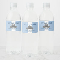 Etiqueta de agua de vaquera costera personalizada