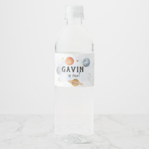 Etiqueta Para Botella De Agua Etiqueta de agua del espacio ultraterrestre
