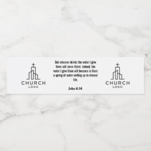 Etiqueta Para Botella De Agua Etiqueta de agua John 4:14