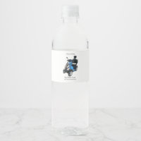Etiqueta de botella de agua (21 cm x 5,4 cm) 4pk