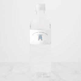Etiqueta Para Botella De Agua Etiqueta de botella de agua BLUE Korean Doljanchi